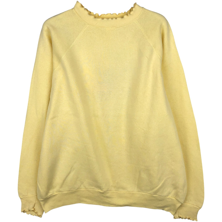 Women's XL sweatshirt, made in the USA cotton yellow type Vintage Second Hand