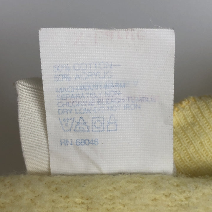 Women's XL sweatshirt, made in the USA cotton yellow type Vintage Second Hand
