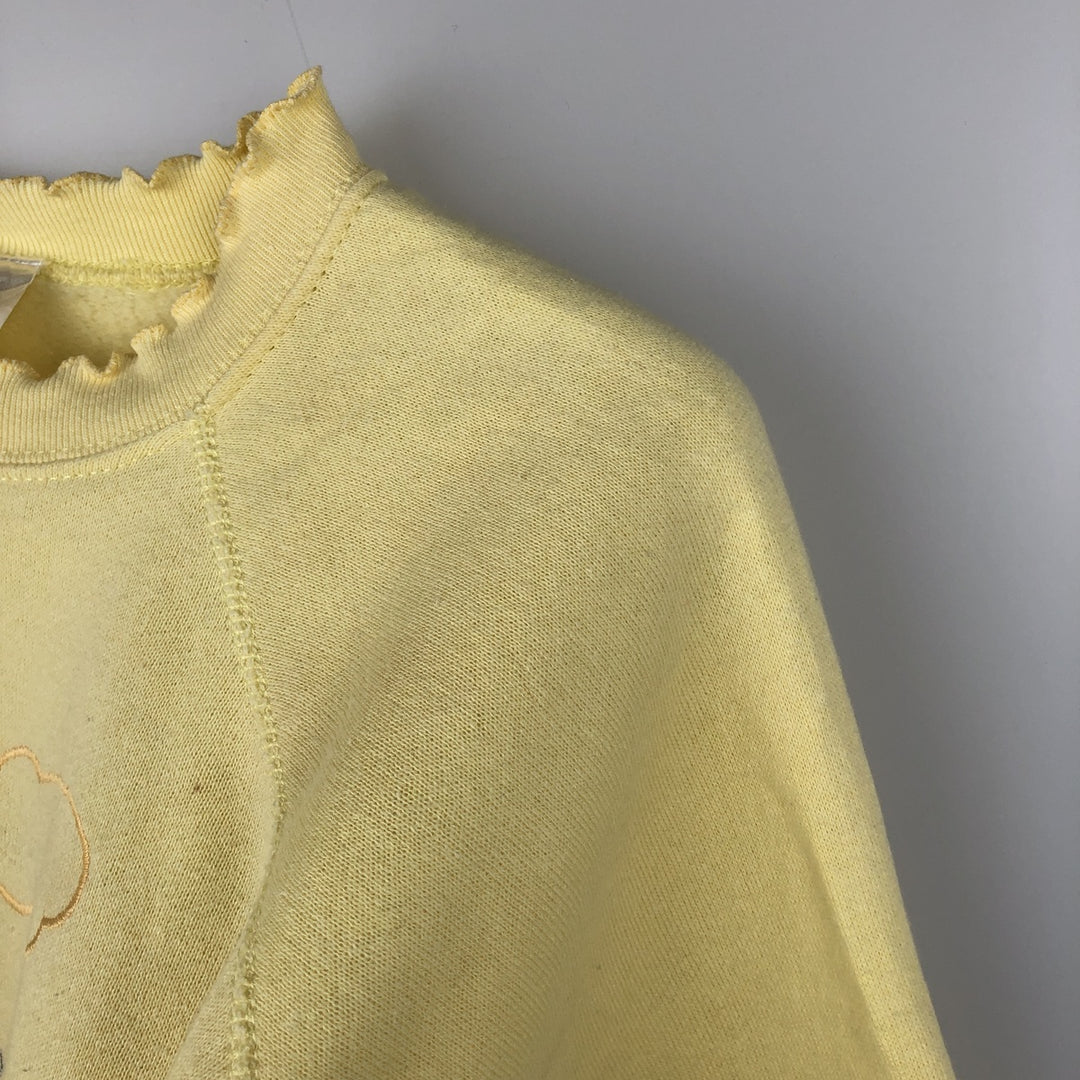 Women's XL sweatshirt, made in the USA cotton yellow type Vintage Second Hand