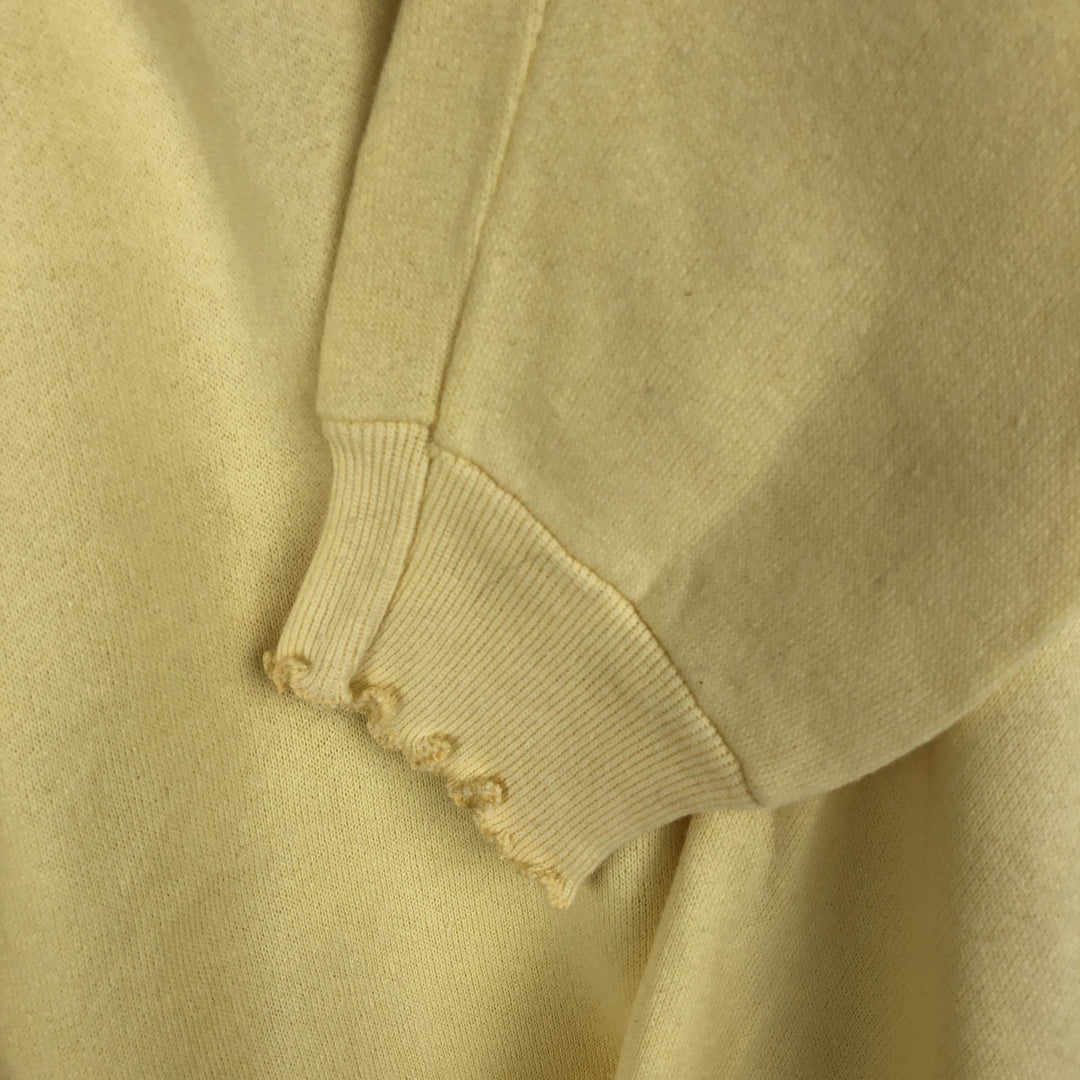 Women's XL sweatshirt, made in the USA cotton yellow type Vintage Second Hand