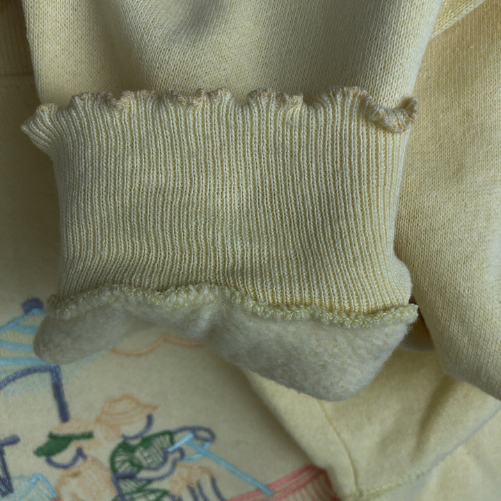 Women's XL sweatshirt, made in the USA cotton yellow type Vintage Second Hand