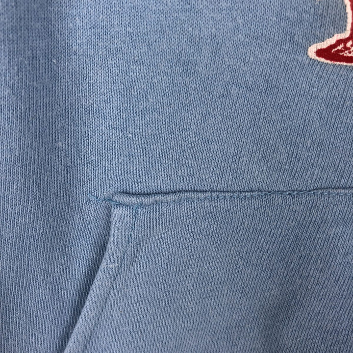 Vintage 1980'S Champion Trico Tag Cropped Pullover Hoodie, Made in USA, Women's Size Small cotton Blue type light blue Vintage Second Hand