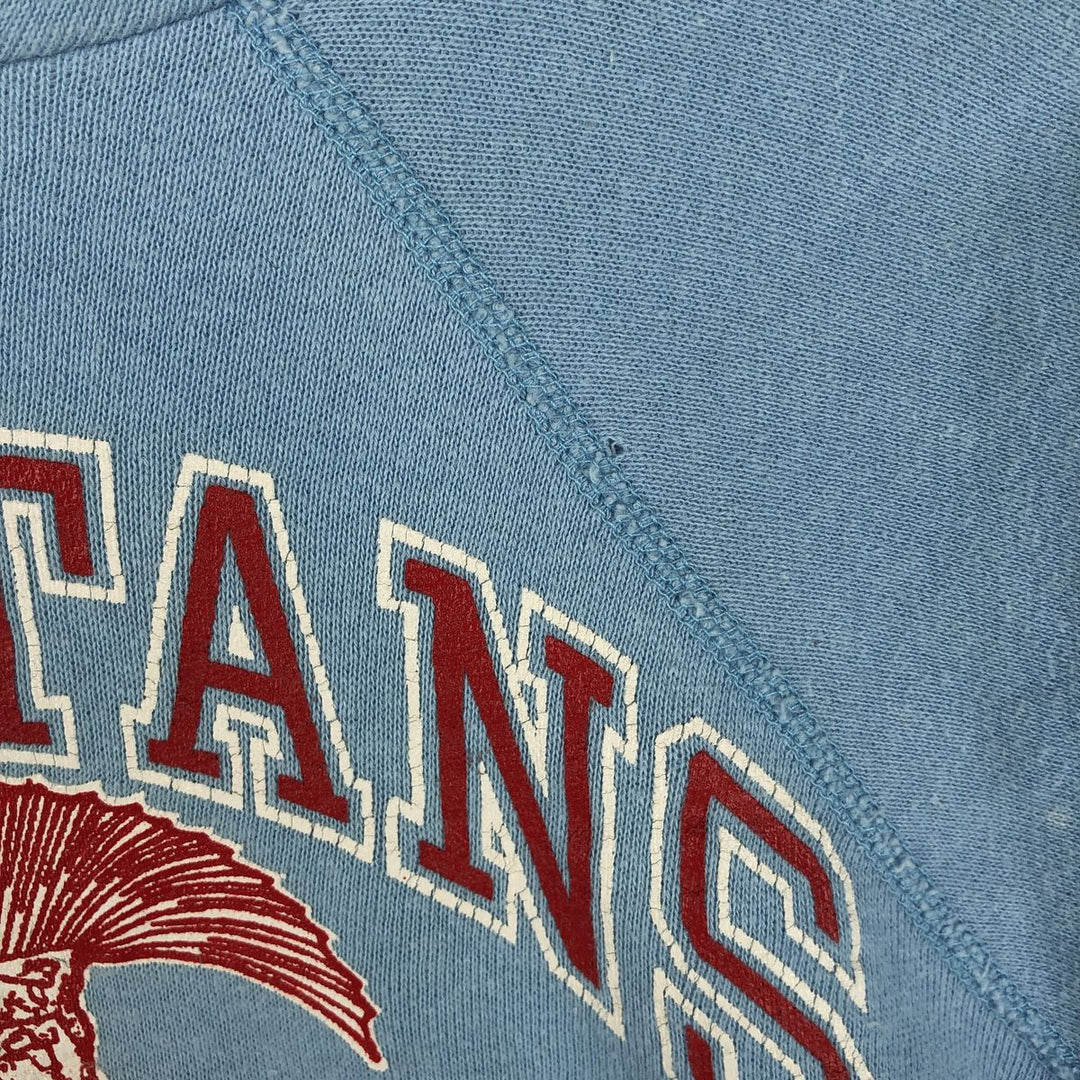 Vintage 1980'S Champion Trico Tag Cropped Pullover Hoodie, Made in USA, Women's Size Small cotton Blue type light blue Vintage Second Hand
