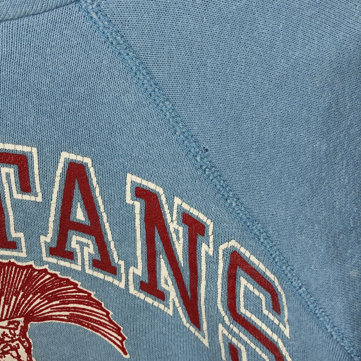 Vintage 1980'S Champion Trico Tag Cropped Pullover Hoodie, Made in USA, Women's Size Small cotton Blue type light blue Vintage Second Hand
