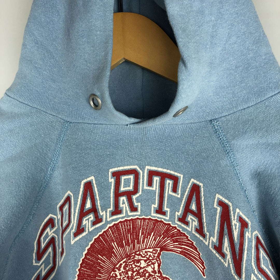 Vintage 1980'S Champion Trico Tag Cropped Pullover Hoodie, Made in USA, Women's Size Small cotton Blue type light blue Vintage Second Hand