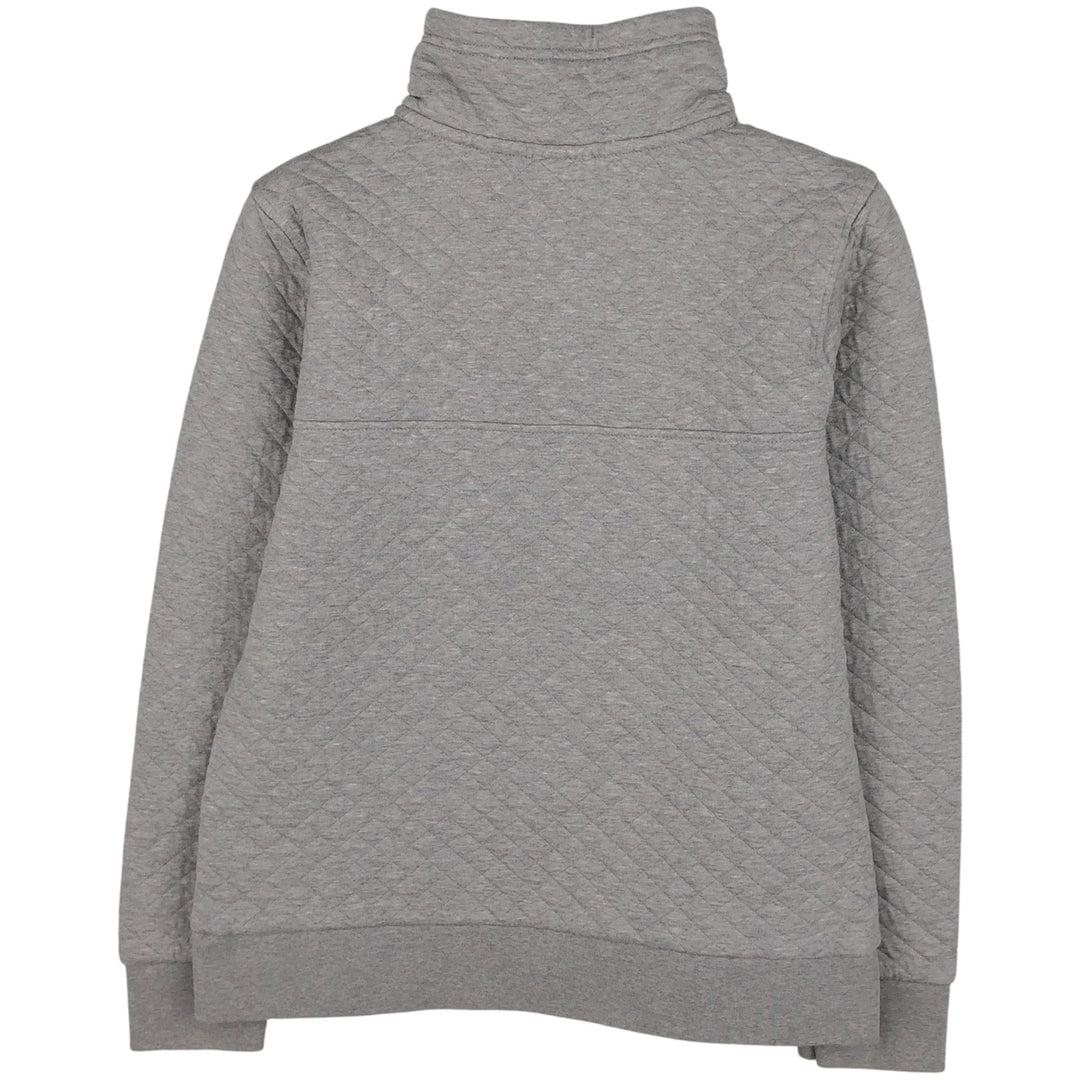 Patagonia Diamond Quilted Snap Tee 25282FA19 Half-Snap Sweatshirt, Women's Size Small cotton gray type Vintage Second Hand