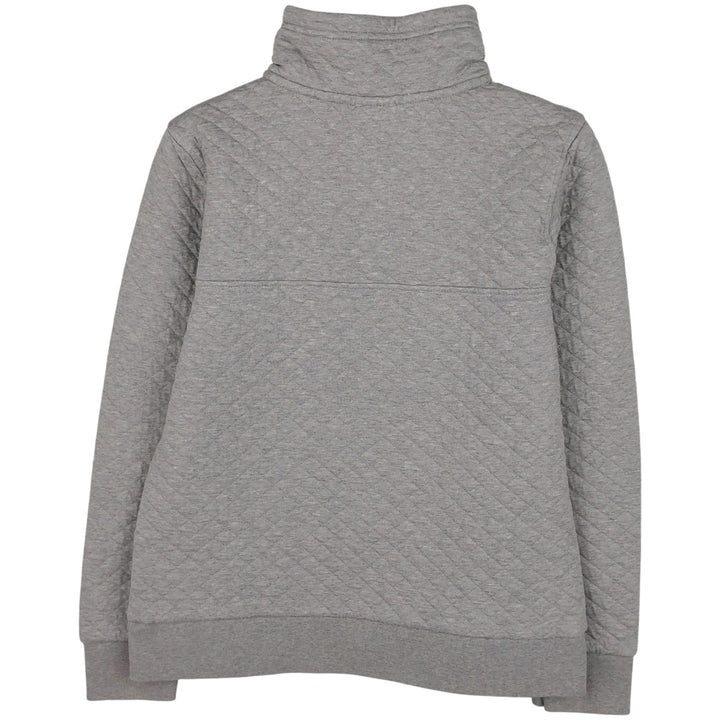Patagonia Diamond Quilted Snap Tee 25282FA19 Half-Snap Sweatshirt, Women's Size Small cotton gray type Vintage Second Hand