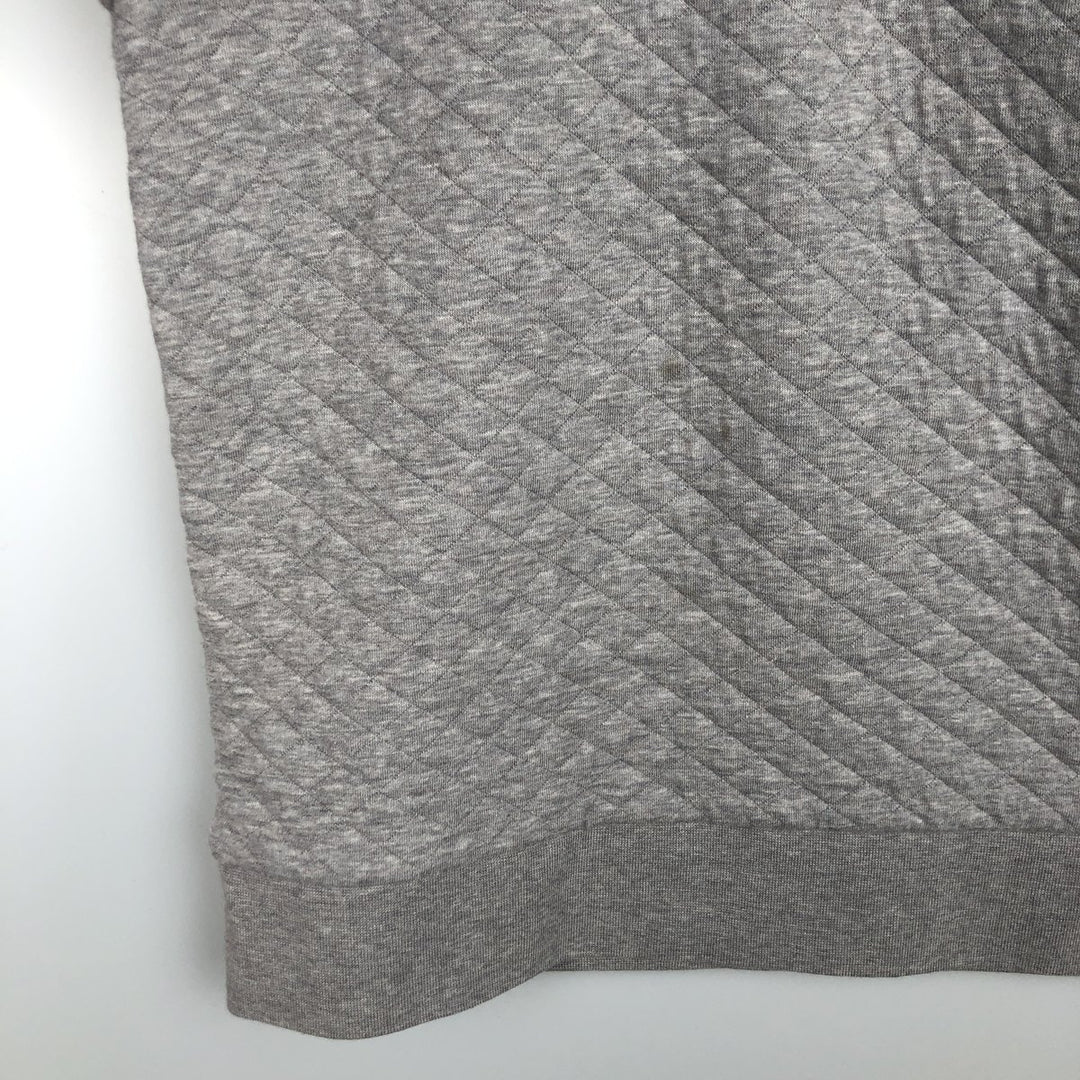 Patagonia Diamond Quilted Snap Tee 25282FA19 Half-Snap Sweatshirt, Women's Size Small cotton gray type Vintage Second Hand