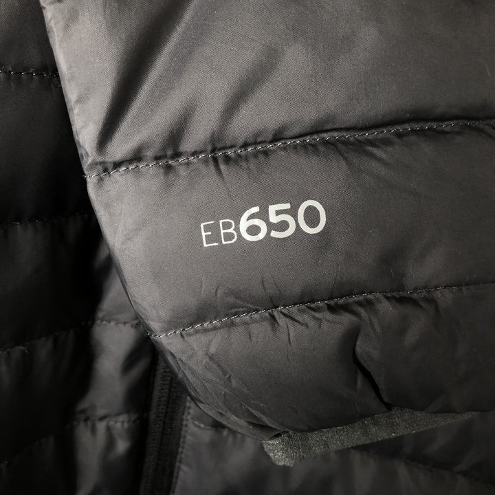 Eddie Bauer 650 Fill Power Down Jacket, Men's Size L polyester Charcoal Vintage Second Hand