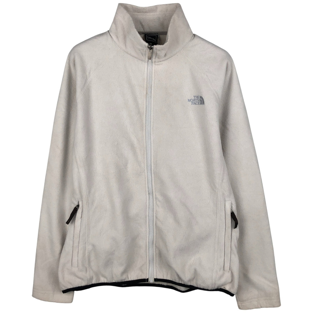 The North Face Women's Fleece Jacket, Size L polyester white type Vintage Second Hand