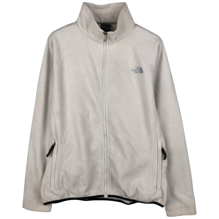 The North Face Women's Fleece Jacket, Size L polyester white type Vintage Second Hand