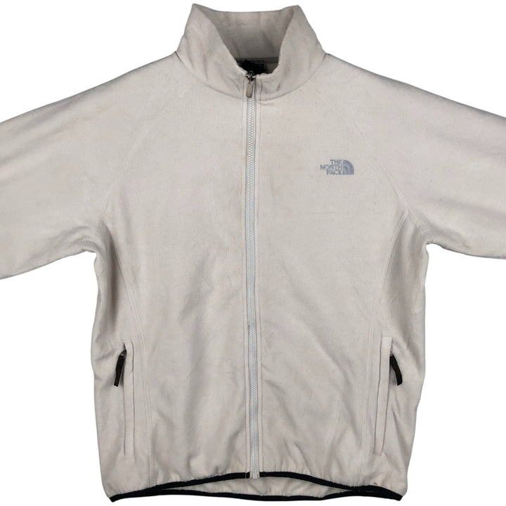 The North Face Women's Fleece Jacket, Size L polyester white type Vintage Second Hand
