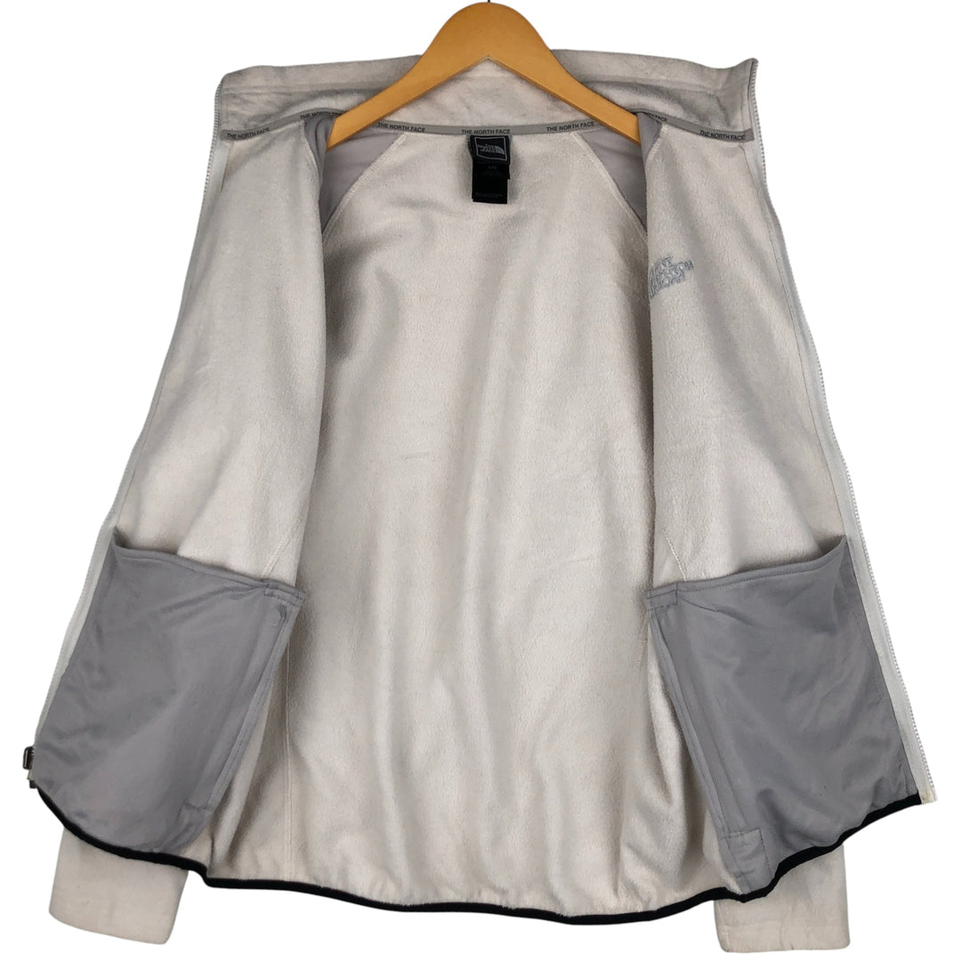 The North Face Women's Fleece Jacket, Size L polyester white type Vintage Second Hand