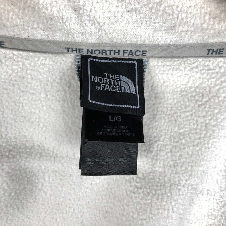 The North Face Women's Fleece Jacket, Size L polyester white type Vintage Second Hand