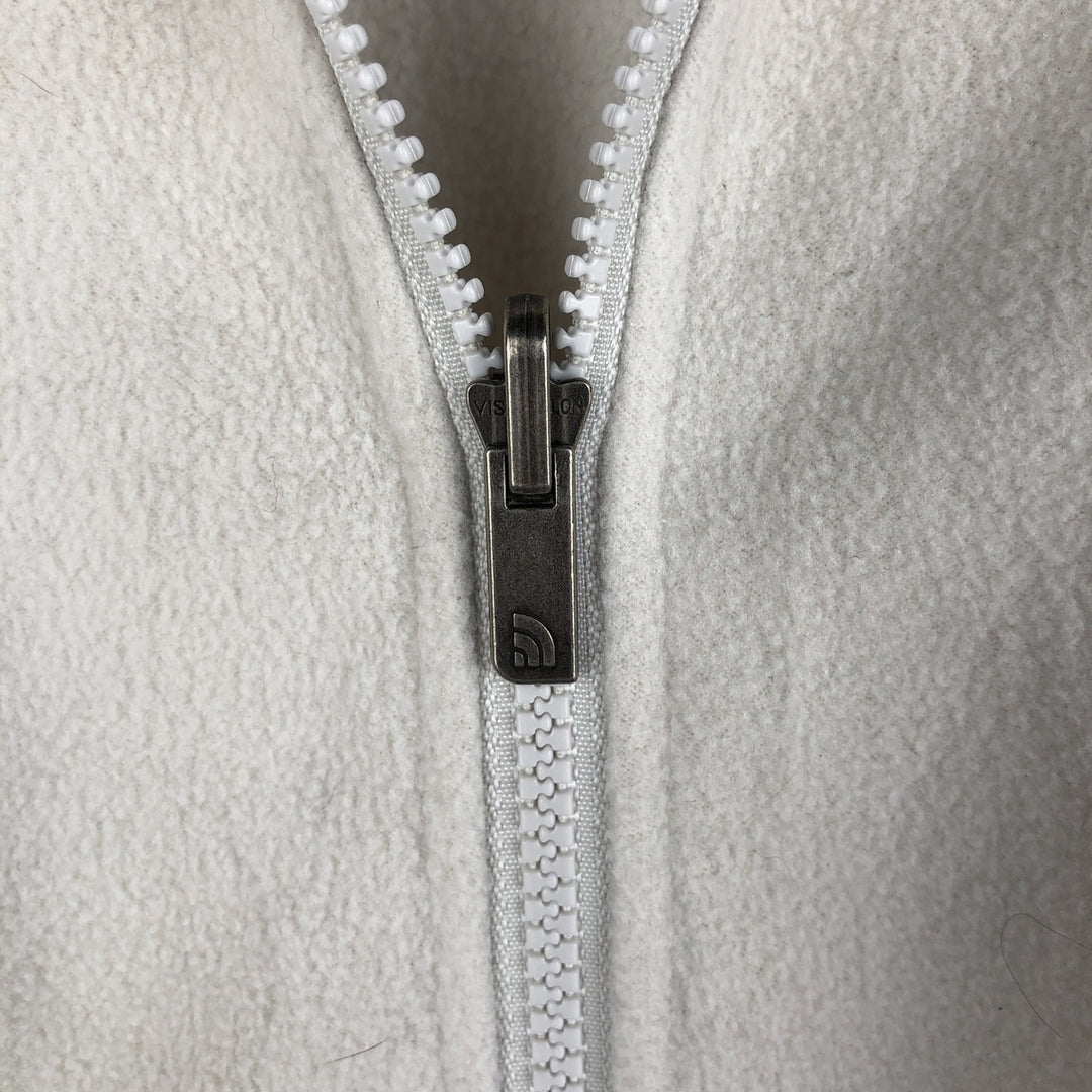 The North Face Women's Fleece Jacket, Size L polyester white type Vintage Second Hand