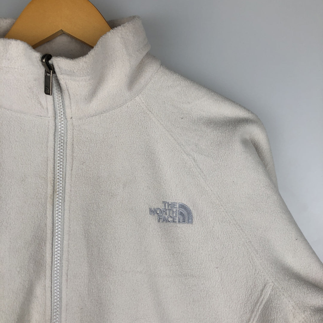 The North Face Women's Fleece Jacket, Size L polyester white type Vintage Second Hand