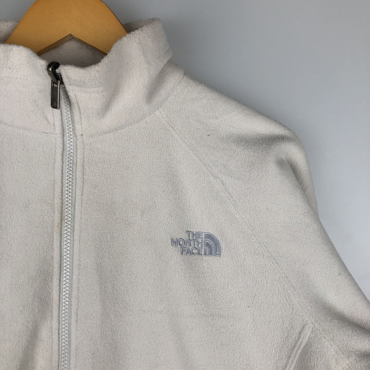 The North Face Women's Fleece Jacket, Size L polyester white type Vintage Second Hand