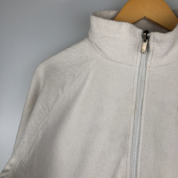 The North Face Women's Fleece Jacket, Size L polyester white type Vintage Second Hand