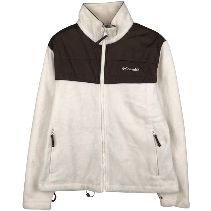 2000'S Columbia INTERCHANGE Fleece Jacket, Women's, Size XL polyester white type Vintage Second Hand