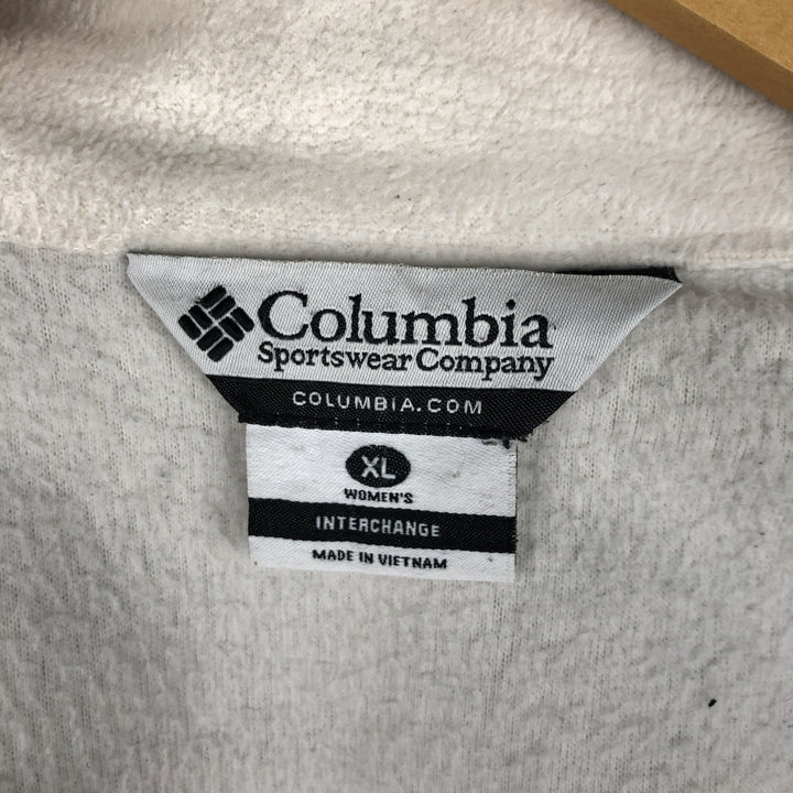 2000'S Columbia INTERCHANGE Fleece Jacket, Women's, Size XL polyester white type Vintage Second Hand