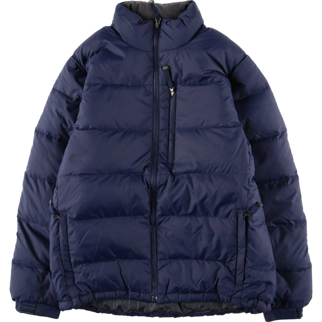 LLBean Ripstop Goose Down Jacket, Men's Size M Nylon navy blue type Vintage Second Hand