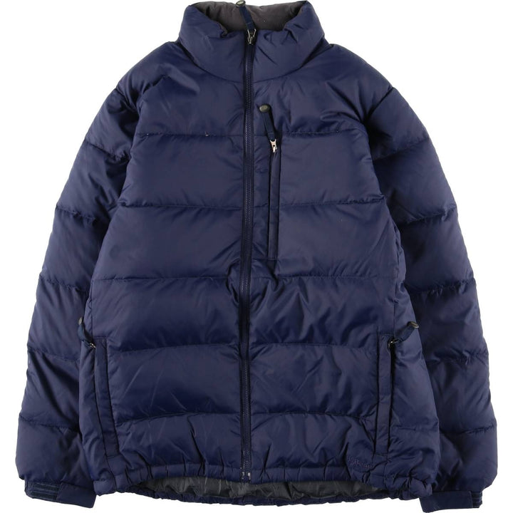 LLBean Ripstop Goose Down Jacket, Men's Size M Nylon navy blue type Vintage Second Hand