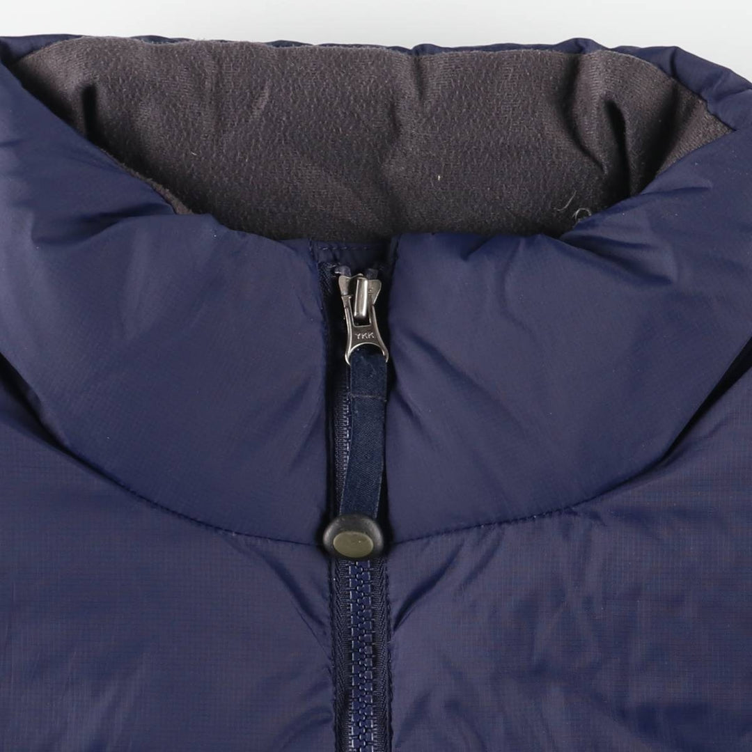 LLBean Ripstop Goose Down Jacket, Men's Size M Nylon navy blue type Vintage Second Hand