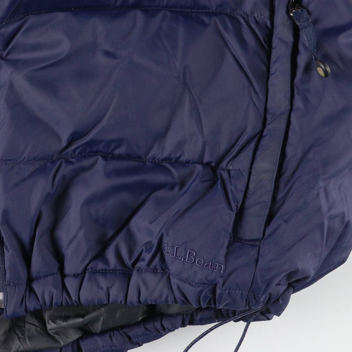 LLBean Ripstop Goose Down Jacket, Men's Size M Nylon navy blue type Vintage Second Hand