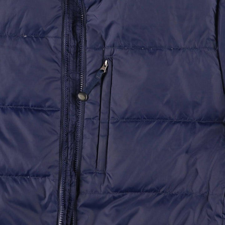 LLBean Ripstop Goose Down Jacket, Men's Size M Nylon navy blue type Vintage Second Hand