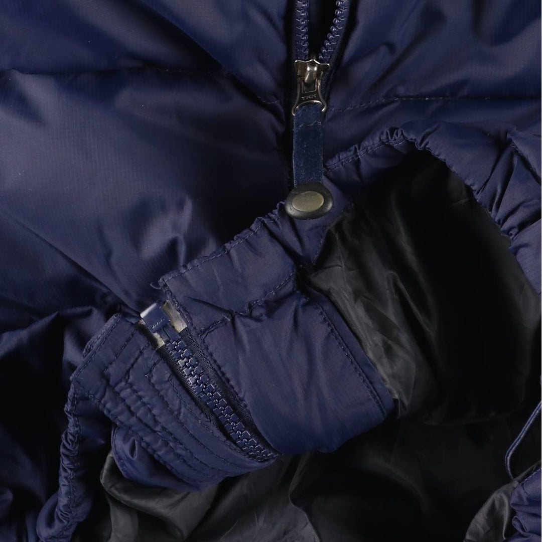 LLBean Ripstop Goose Down Jacket, Men's Size M Nylon navy blue type Vintage Second Hand