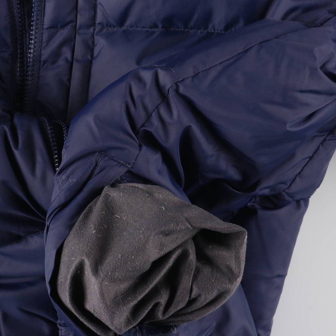 LLBean Ripstop Goose Down Jacket, Men's Size M Nylon navy blue type Vintage Second Hand