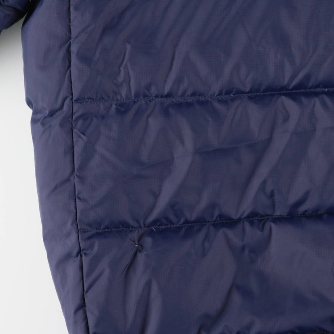 LLBean Ripstop Goose Down Jacket, Men's Size M Nylon navy blue type Vintage Second Hand