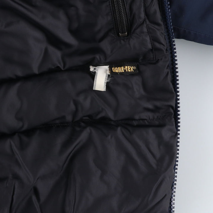 90s-00'S LLBean GORE-TEX Goose Down Jacket, Men's Size Medium, Vintage Nylon navy blue type Vintage Second Hand