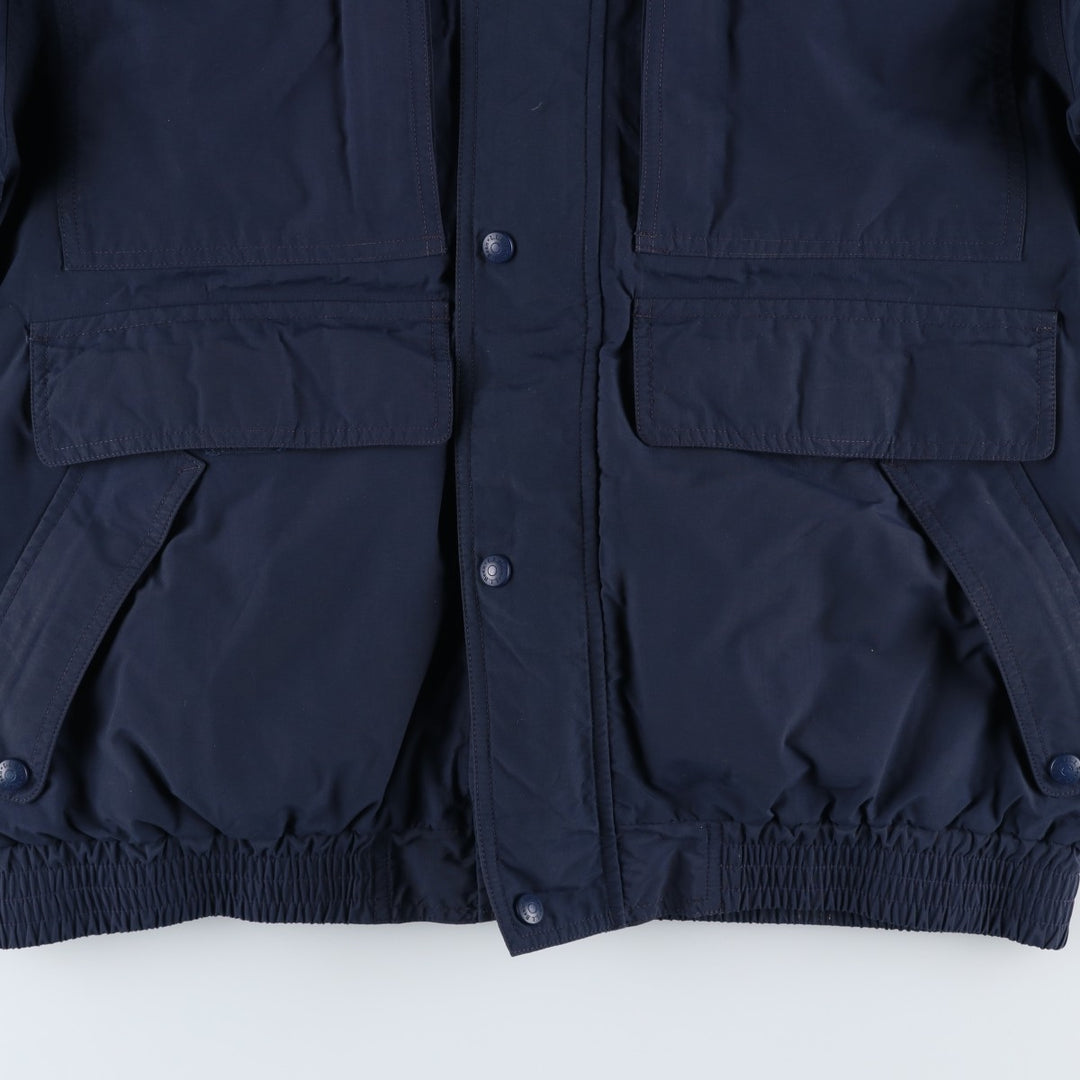 90s-00'S LLBean GORE-TEX Goose Down Jacket, Men's Size Medium, Vintage Nylon navy blue type Vintage Second Hand