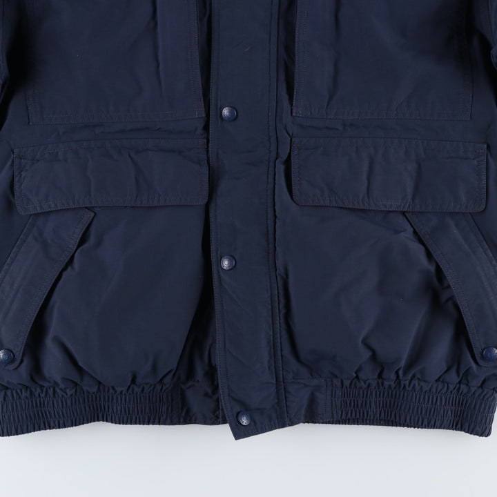 90s-00'S LLBean GORE-TEX Goose Down Jacket, Men's Size Medium, Vintage Nylon navy blue type Vintage Second Hand