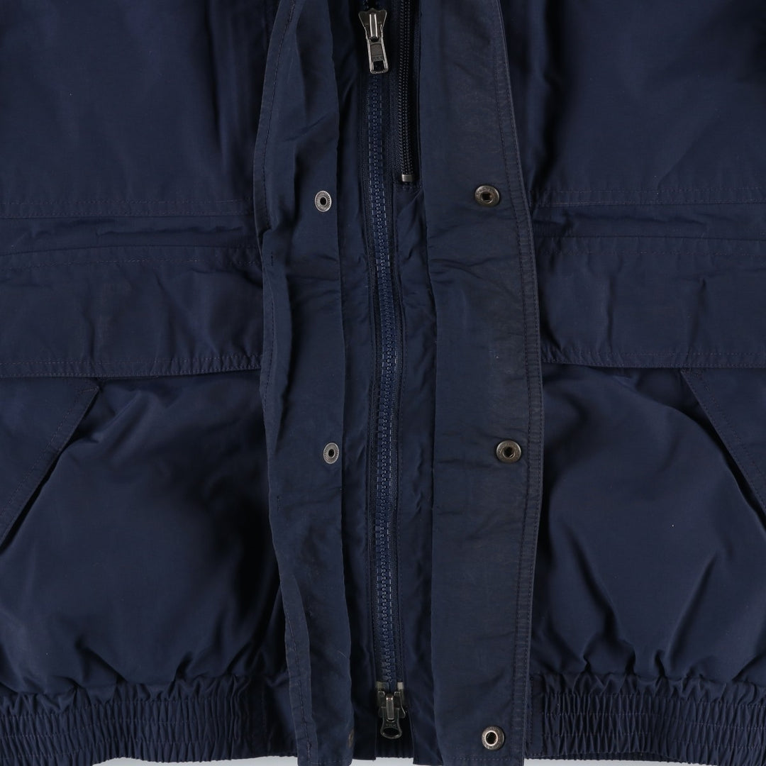 90s-00'S LLBean GORE-TEX Goose Down Jacket, Men's Size Medium, Vintage Nylon navy blue type Vintage Second Hand
