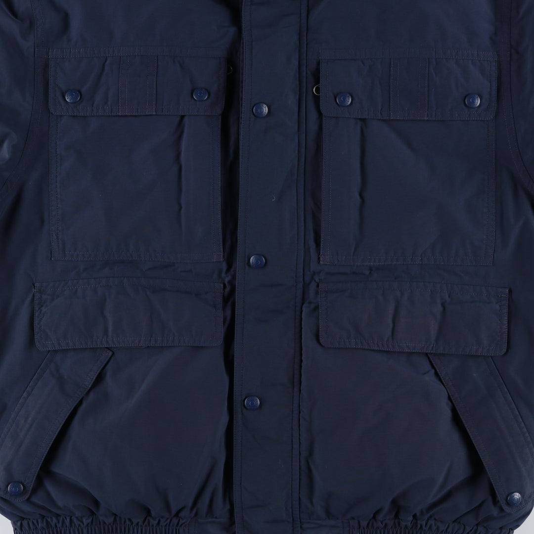 90s-00'S LLBean GORE-TEX Goose Down Jacket, Men's Size Medium, Vintage Nylon navy blue type Vintage Second Hand