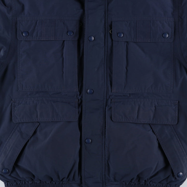 90s-00'S LLBean GORE-TEX Goose Down Jacket, Men's Size Medium, Vintage Nylon navy blue type Vintage Second Hand