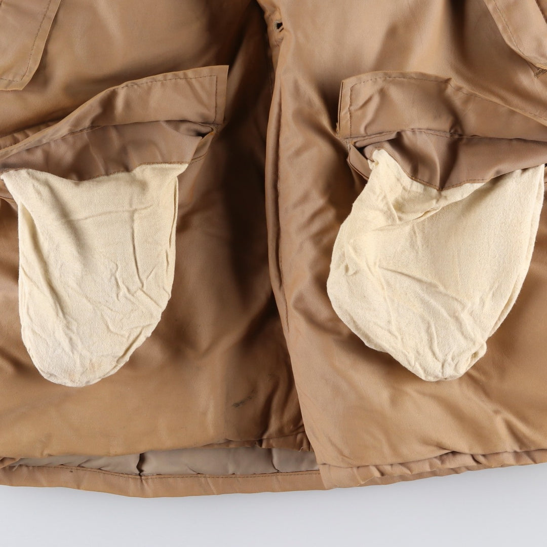 Special Price: 60s-70'S Pioneer Down Jacket, Men's Size XL, Vintage Down (insulation) beige type brown Vintage Second Hand