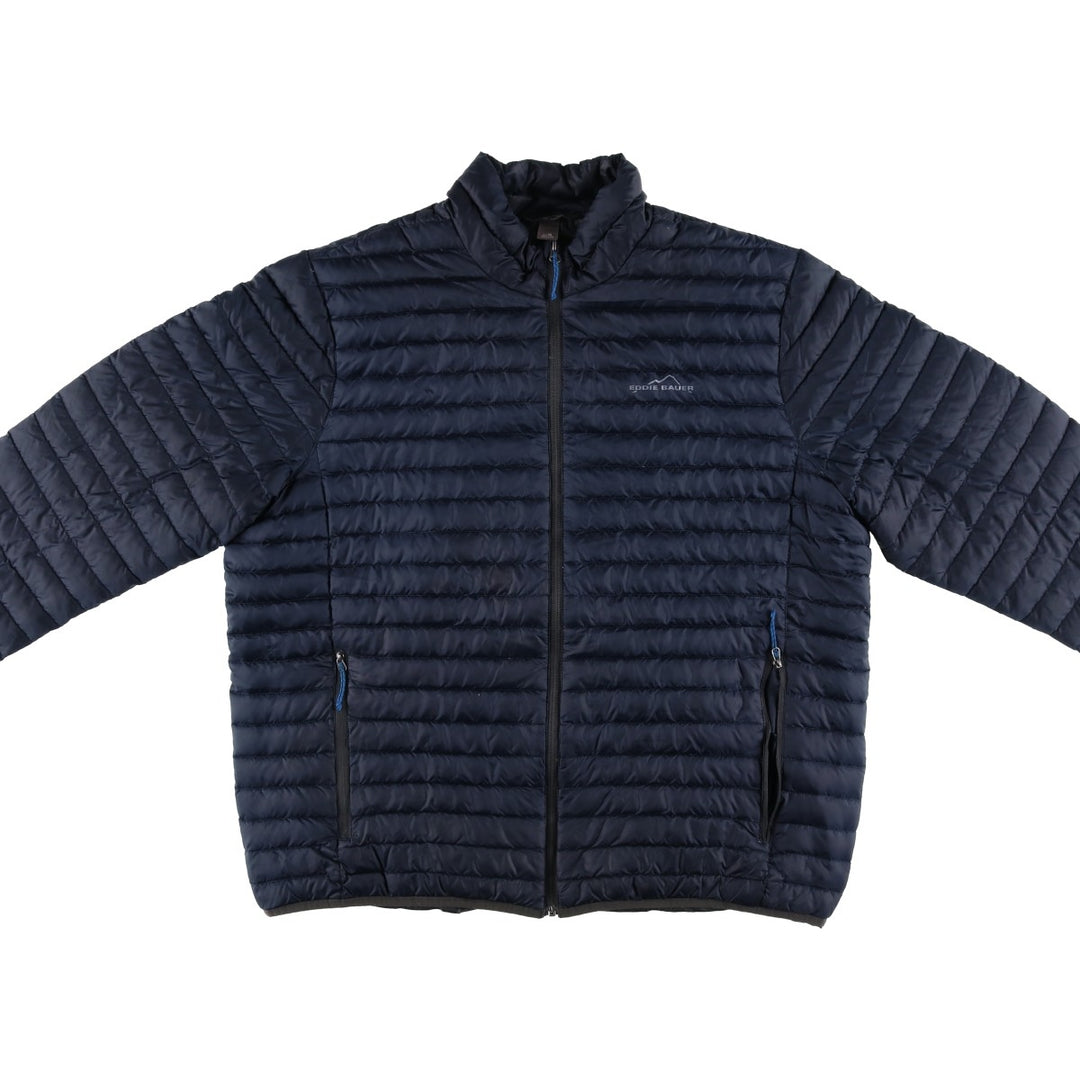 Eddie Bauer 650 Fill Power Down Jacket, Men's XL polyester navy blue type Vintage Second Hand