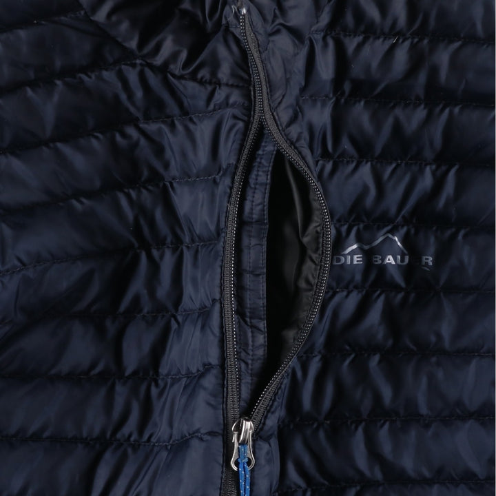 Eddie Bauer 650 Fill Power Down Jacket, Men's XL polyester navy blue type Vintage Second Hand