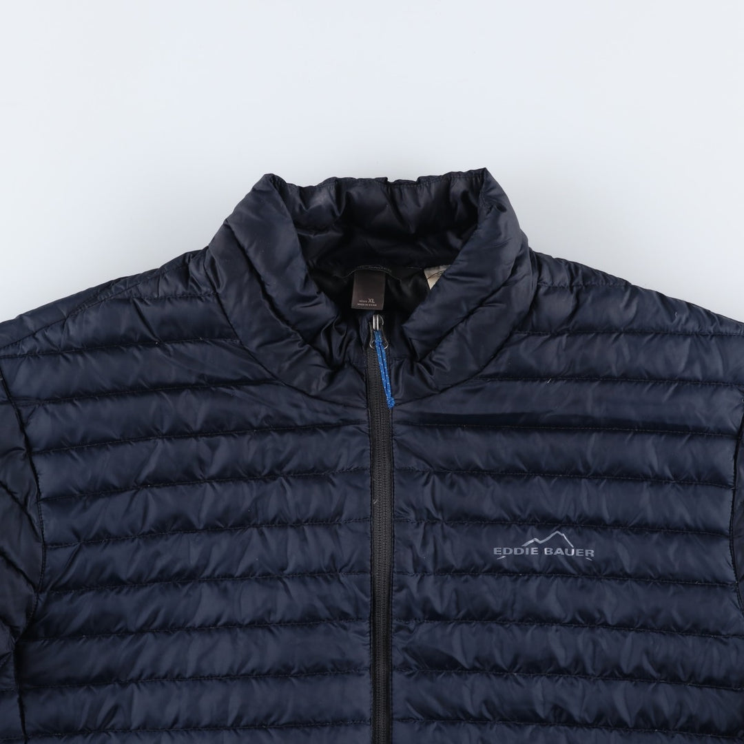 Eddie Bauer 650 Fill Power Down Jacket, Men's XL polyester navy blue type Vintage Second Hand