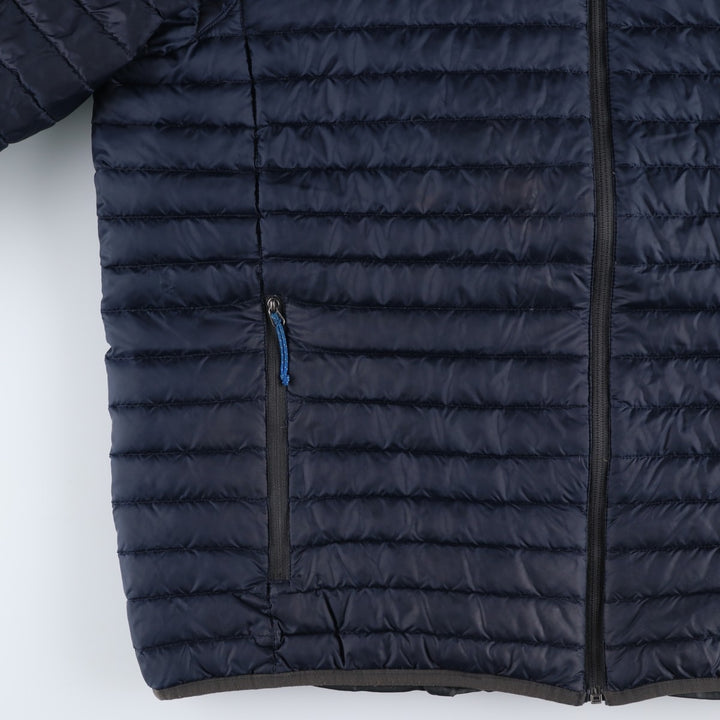 Eddie Bauer 650 Fill Power Down Jacket, Men's XL polyester navy blue type Vintage Second Hand