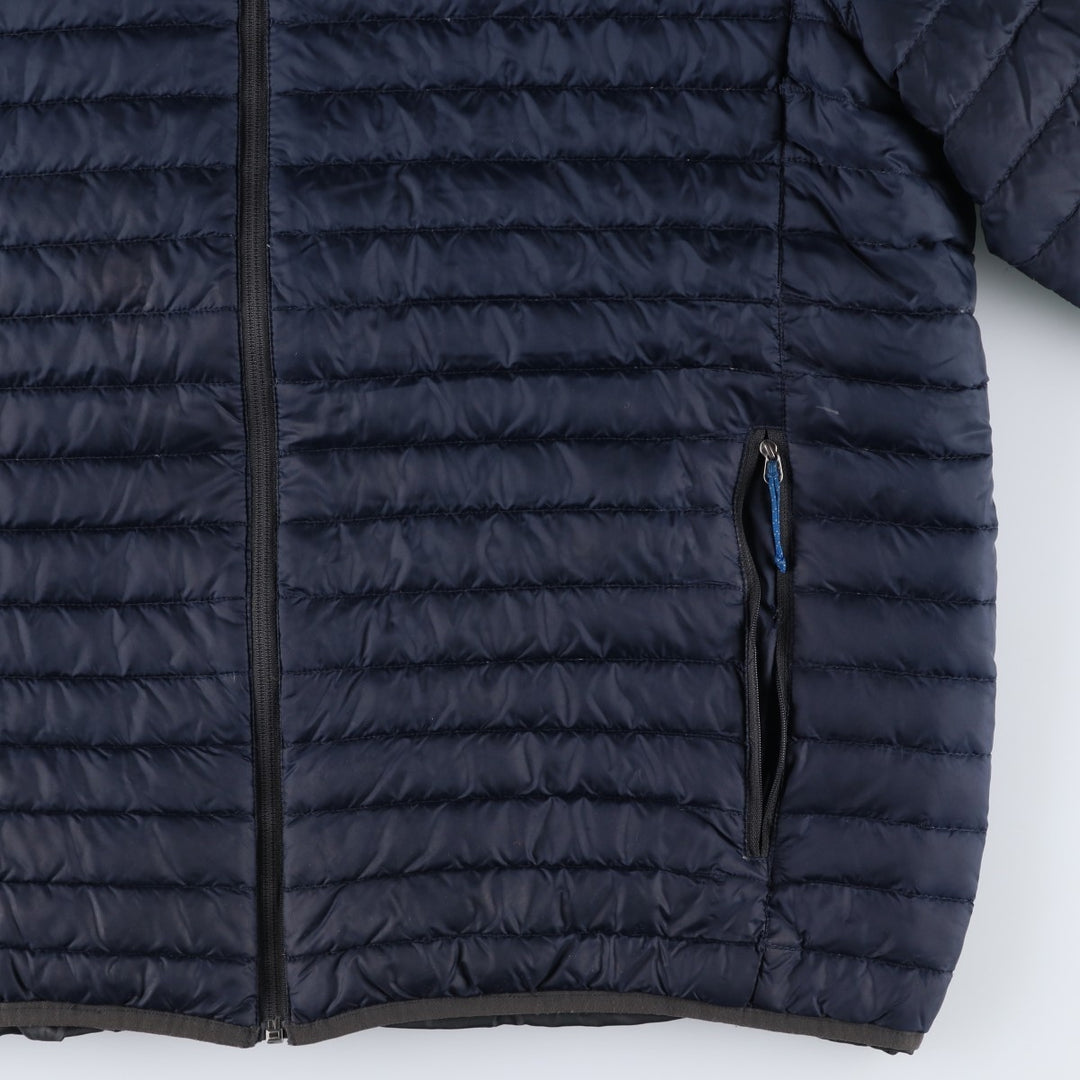 Eddie Bauer 650 Fill Power Down Jacket, Men's XL polyester navy blue type Vintage Second Hand