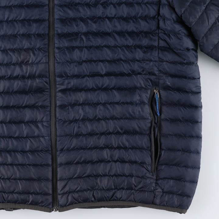 Eddie Bauer 650 Fill Power Down Jacket, Men's XL polyester navy blue type Vintage Second Hand