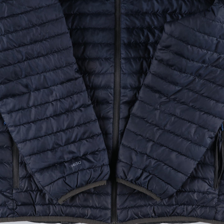 Eddie Bauer 650 Fill Power Down Jacket, Men's XL polyester navy blue type Vintage Second Hand