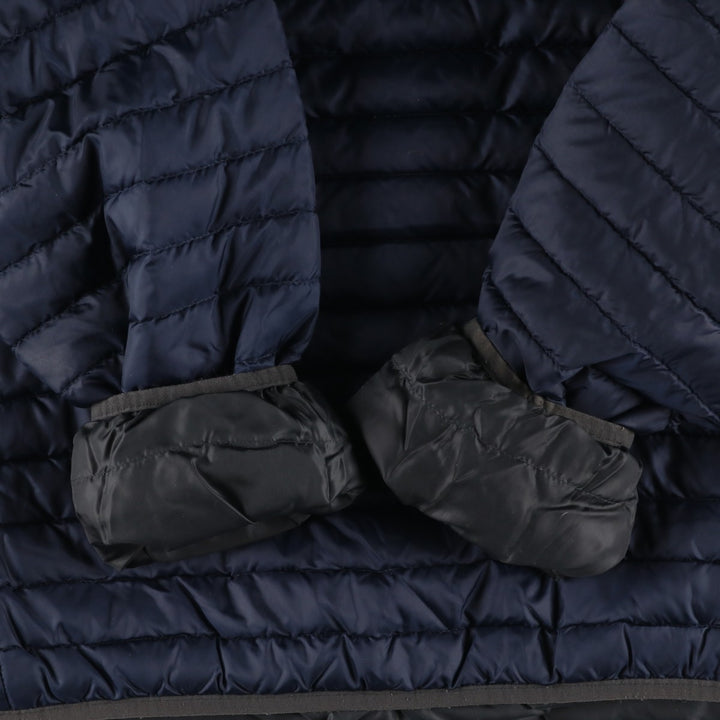 Eddie Bauer 650 Fill Power Down Jacket, Men's XL polyester navy blue type Vintage Second Hand