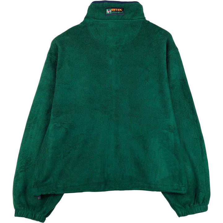 Vintage 90'S Eddie Bauer EBTEK fleece jacket, made in the USA, size M. polyester dark green Vintage Second Hand