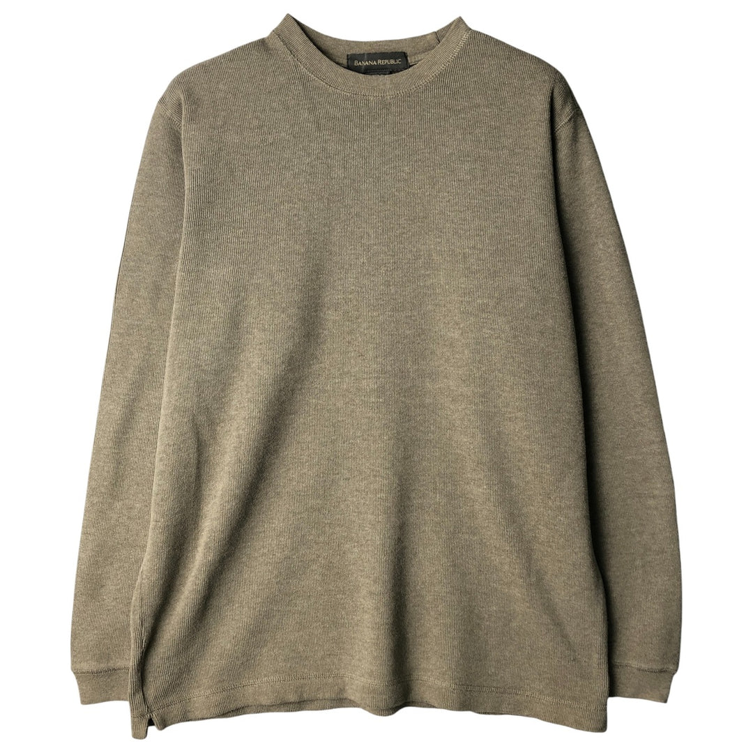 2000'S Banana Republic Thermal Long T-Shirt, Men's Size Small cotton gray type Vintage Second Hand