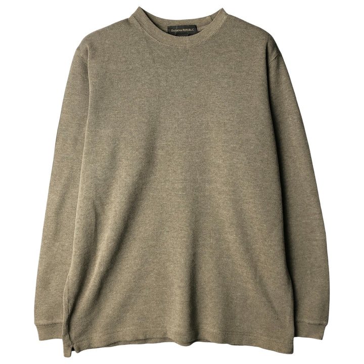 2000'S Banana Republic Thermal Long T-Shirt, Men's Size Small cotton gray type Vintage Second Hand